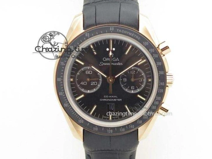 0422 Speedmaster Black Benom PVD Saturn RMF Best Edition on PVD Bracelet Lemania HW StreetReady 7726